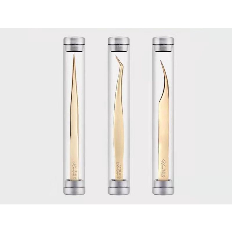 HEMOLA PINSET GOLD PINSET EYELASH EXTENSION GOOD QUALITY