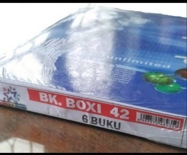 

buku tulis boxy 42 lbr, isi 6