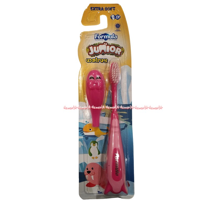 Formula Walrus Sikat Gigi Anak Dengan Tutup Sikat Gigi Junior Toothbrush For Kids Tooth Brush Sikatgigi Anak Anak Dengan Tutup