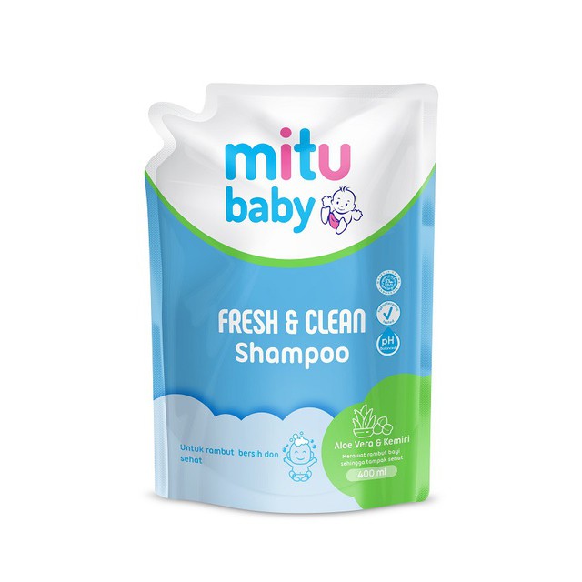 Mitu Baby Shampoo Fresh &amp; Clean 400 ml