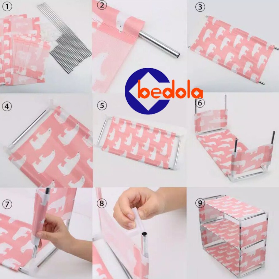 Bedola Rak sepatu tempat sepatu portable