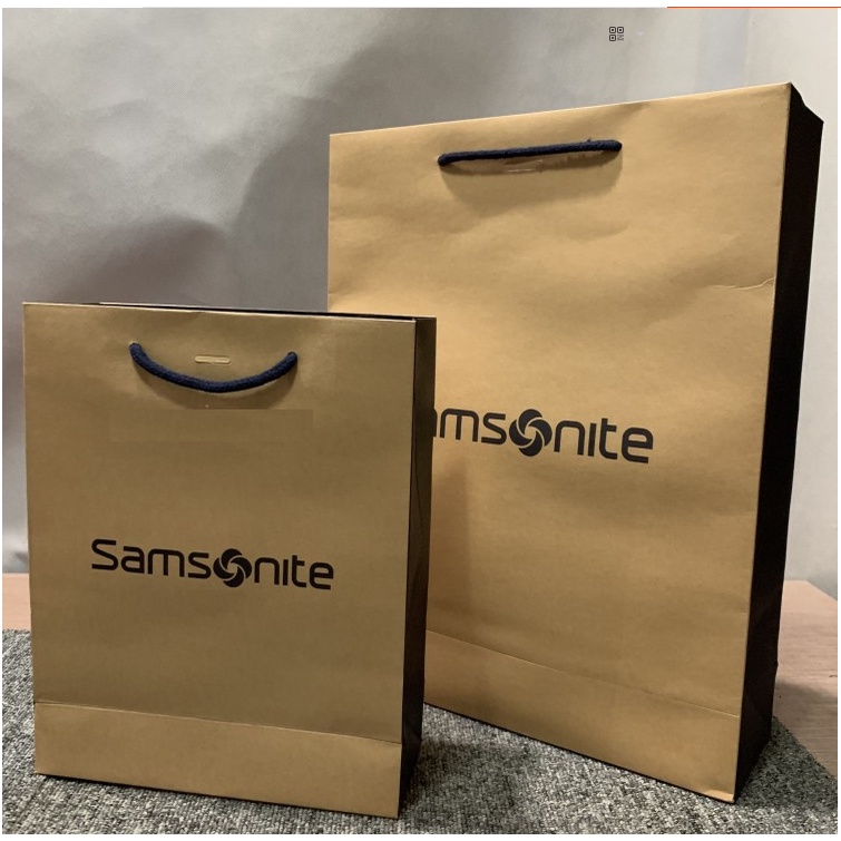 Samsonite Crossbody Bag Gift Shopping Bag Packaging Bag Brown Color