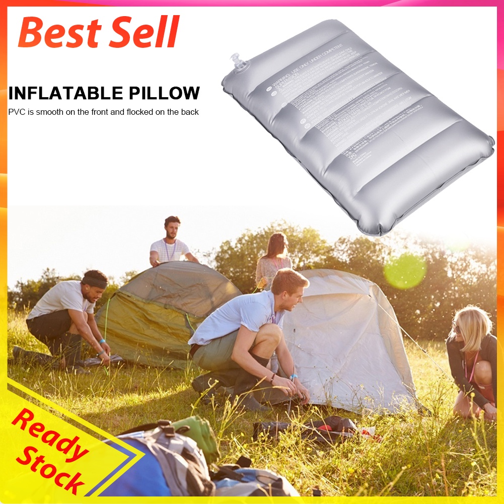 Inflatable Outdoor Camping Pillow Foldable Portable Car Plane Sleep Cushion