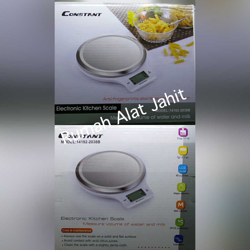 Timbangan Digital Dapur Merek Constant 2038 - 3 pilihan warna