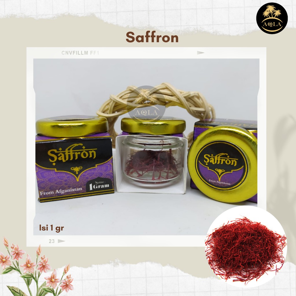 SAFFRON ORIGINAL 1GR / OBAT HERBAL SAFFRON / SHAFFRON / BUNGA SAFFRON ASLI