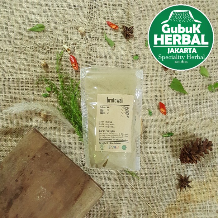 

BROTOWALI BUBUK 500 gr - Tinospora cordifolia - MURNI TANPA GULA - BUBUK HALUS