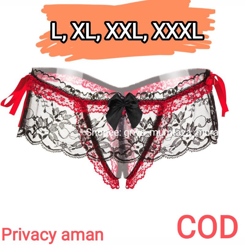 G String JUMBO L, XL, XXL, XXXL Seksi / Bisa COD / Lingerie Seksi Jumbo Lingerie Cantik / G String W