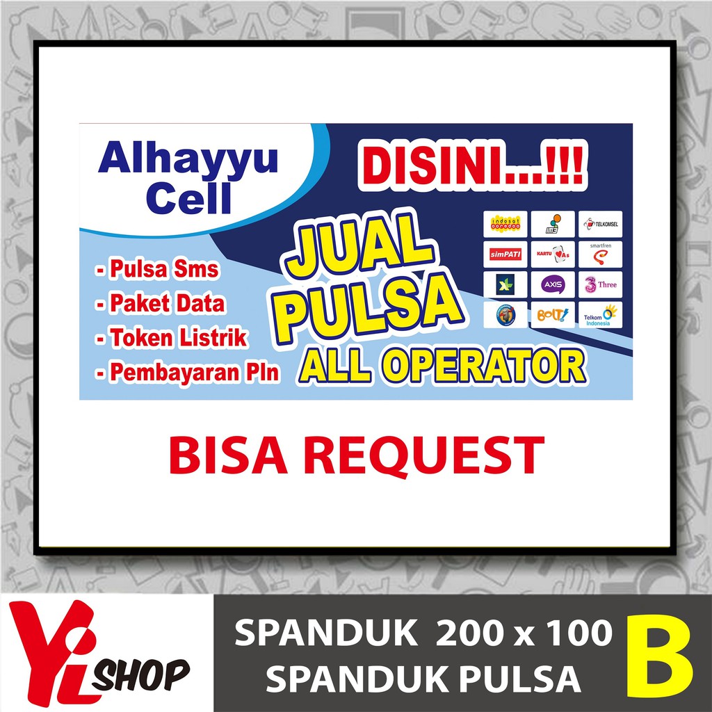 Contoh Spanduk Pulsa