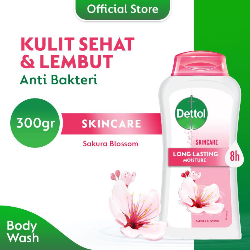 DETTOL SABUN MANDI CAIR ANTI BAKTERI SKINCARE(BOTOL 300GR)