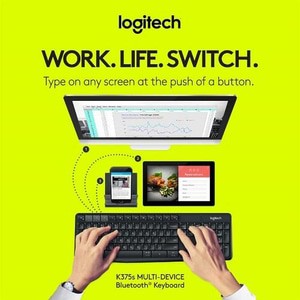 LOGITECH K 375s MULTI DEVICE WIRELESS KEYBOARD &amp; STAND COMBO