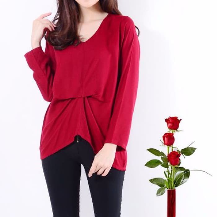 Baju Blouse wanita atasan rayon bangkok Blouse Mela SW termurah