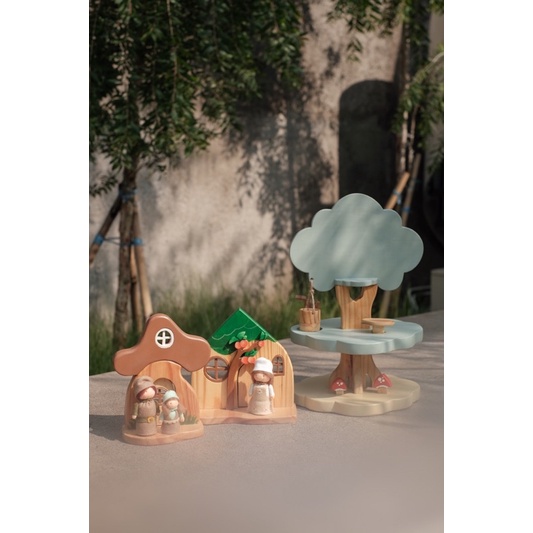Woodenme Desa Rimba Set | wooden toys - treehouse - permainan anak - mainan kayu rumah pohon - maina
