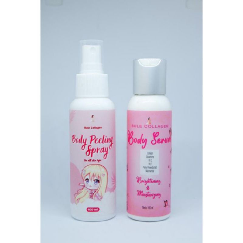 PRODUK BARU BULE COLLAGEN Body Serum & Peeling Spray [BPOM]
