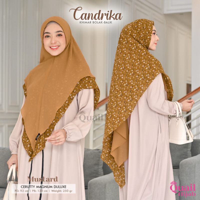 Jilbab Instan Ceruty 2 Layer Syar'i Motif Polos Pet Candrika