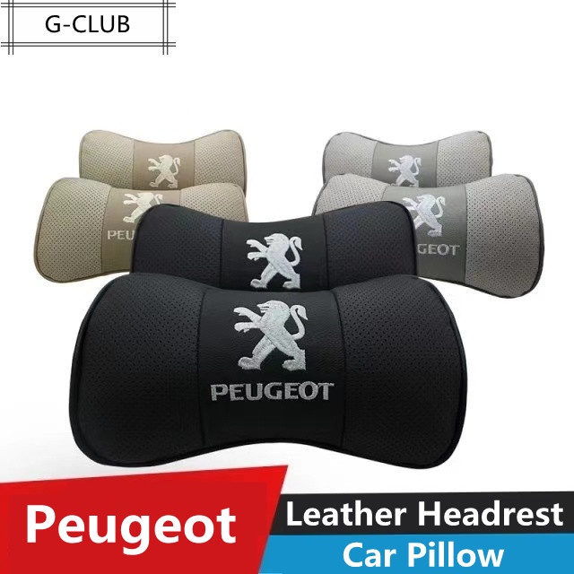 G-club Bantal Sandaran Kepala Bahan Kulit breathable Untuk Peugeot