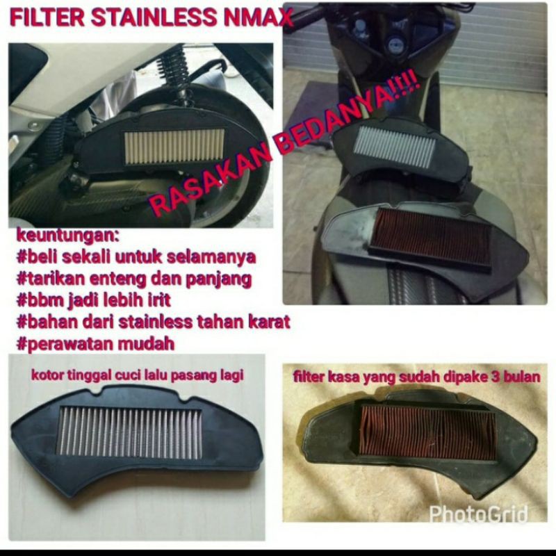 Filter Udara Stainles Yamaha Nmax