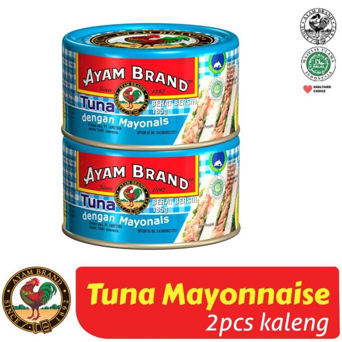 

Bestseller! Ikan Tuna Kaleng Mayonaise Ayam Brand 160Gr Isi 2 Pcs