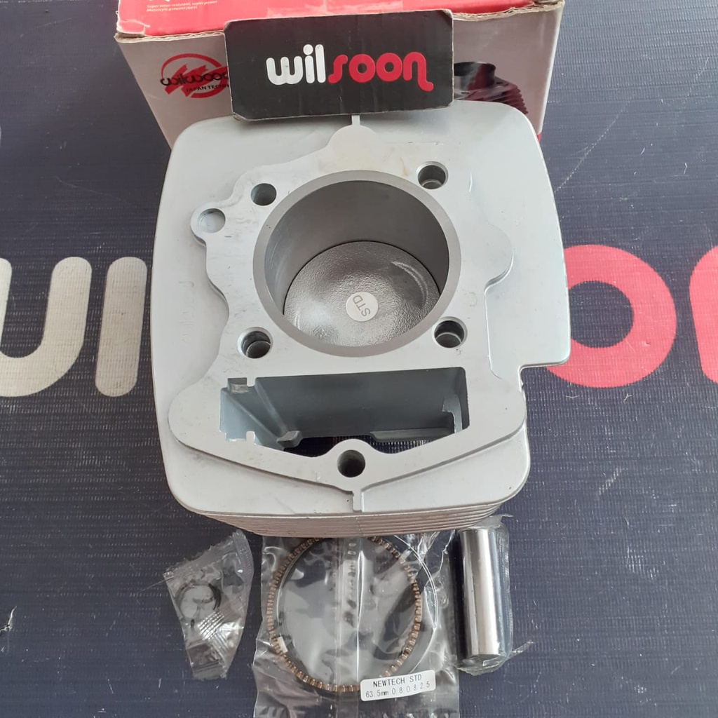 Piston Kit / Blok Seher Komplit / Cylinder Block Assy Honda Neotech / GL Pro / Mega Pro Standar 63.5