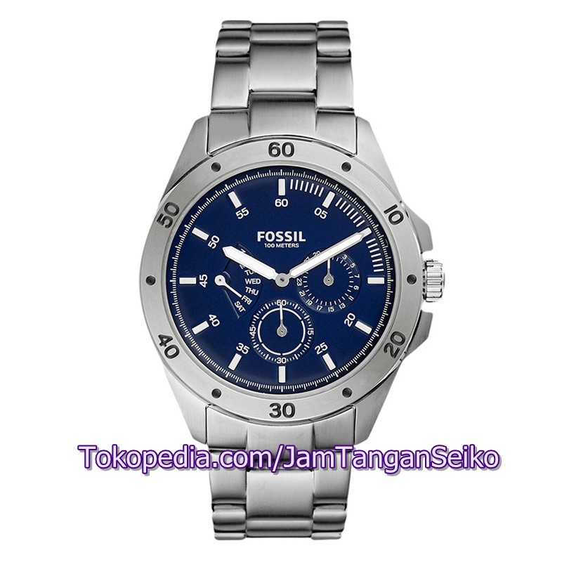 Jam Tangan Fossil CH3034 Sport 54 Chronograph Blue Dial Stainless