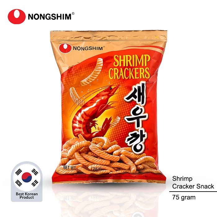 

Nongshim Shrimp Cracker 75g/ Jajanan/Cemilan/Krupuk Korea Asli/Original 100%