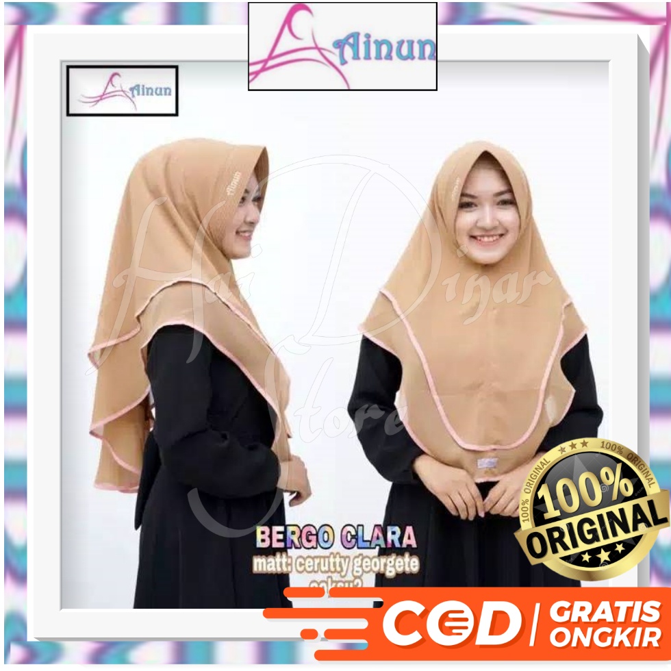 [Baru] Ainun Hijab Bergo Clara