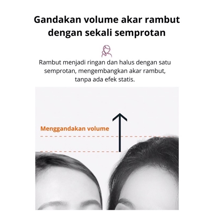 Dry Shampoo Semprotan Rambut Kering Untuk Mengembangkan Rambut Minyak Rambut