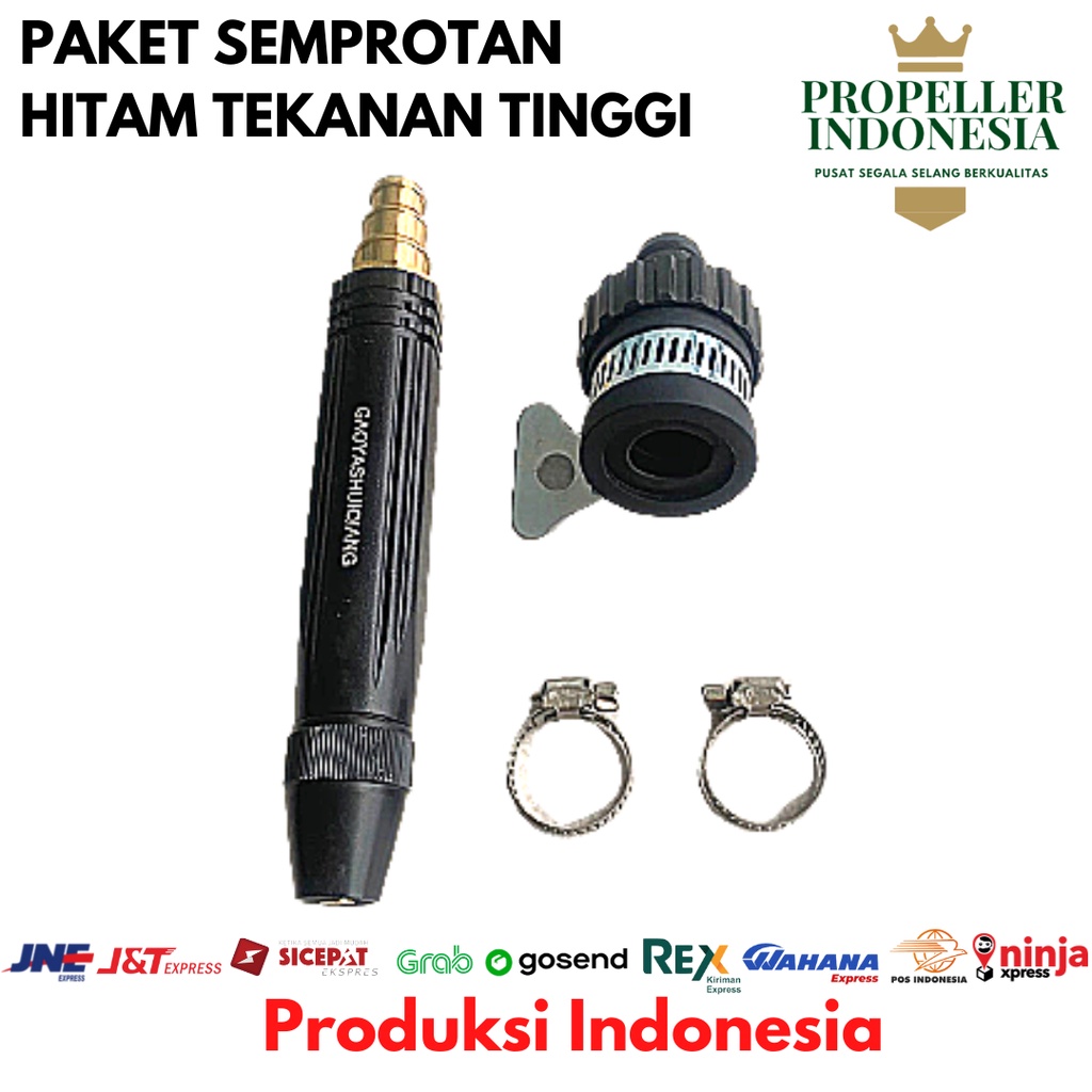 Paket Semprotan Tekanan Tinggi Sambungan Universal dan Klem 1/2- 3/4&quot;