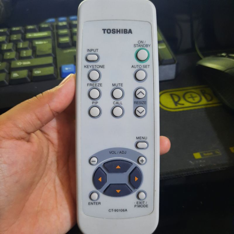 REMOTE REMOT PROYEKTOR PROJECTOR TOSHIBA CT-90106A ORIGINAL ASLI