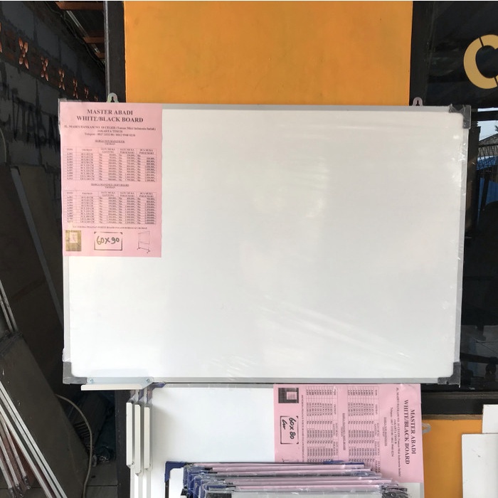 

Papan tulis putih / whiteboard 60X90 promo
