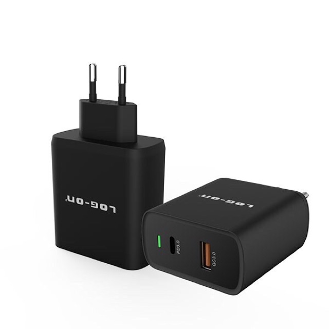 CHARGER - TC LOG ON QUALCOMM QUICK CHARGER 3.0+ POWER DELIVERY USB C LO-C80