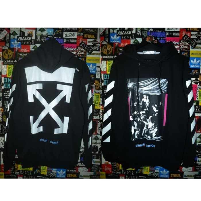 HOODIE JAKET OFF WHITE CARAVAGGIO BLACK