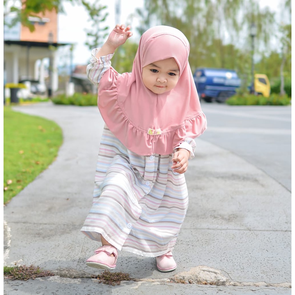 FI.FEfidy // SALUR RAYON 3 - 4 TAHUN GAMIS ANAK SET JILBAB Ramah Anak Adem