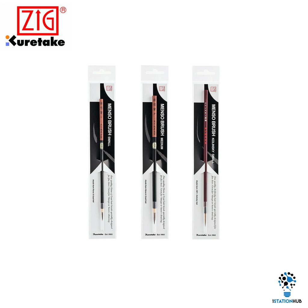 

Kuretake Zig Cartoonist Menso Brush - Small, Medium, Kolinsky Small