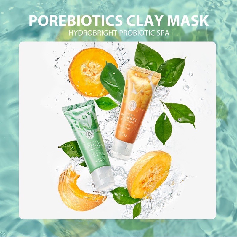 YOU Daily Skin Good Pore Biotics Greentea Hydrating Clay Mask ( YOU MAKEUPS OFFICIAL STORE )