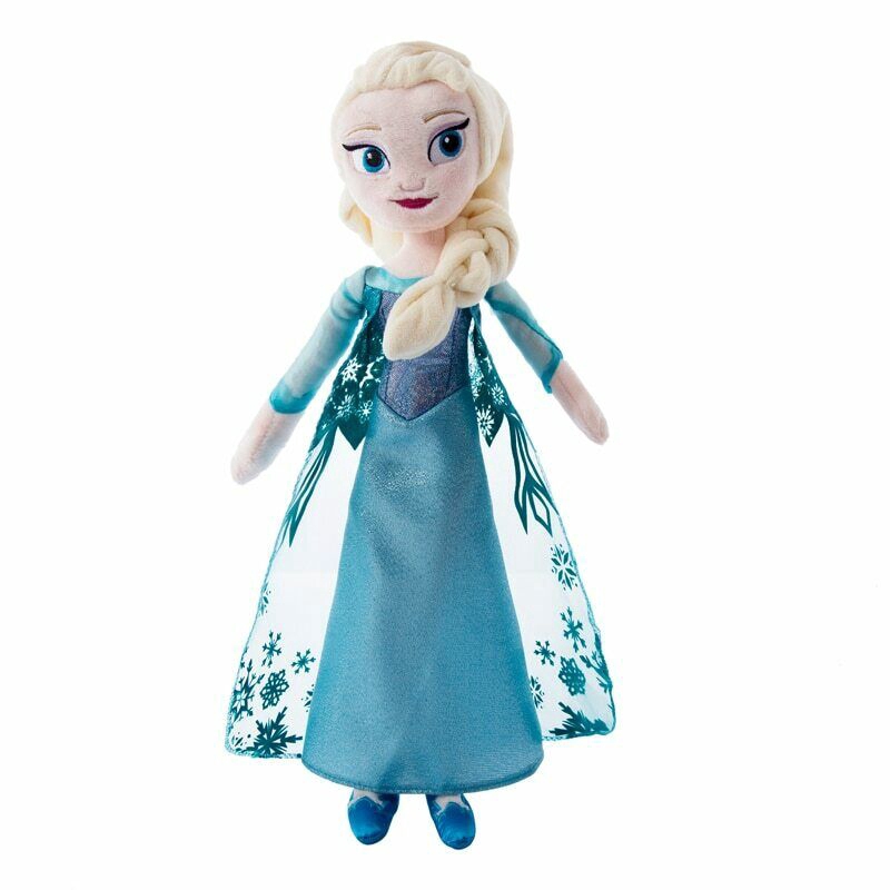 Boneka Frozen Princess Anna &amp; Elsa Lucu Bahan Plush untuk Hadiah