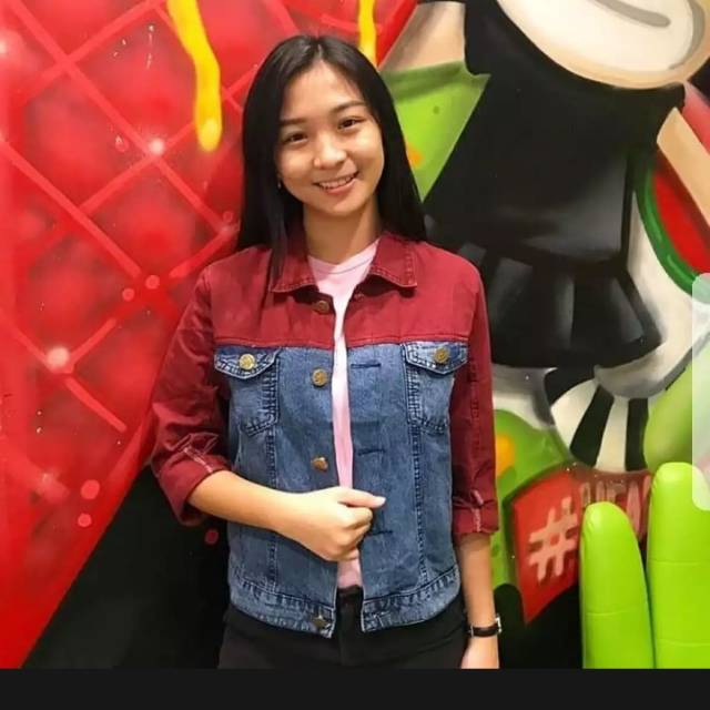 JAKET JEANS TWO TONE