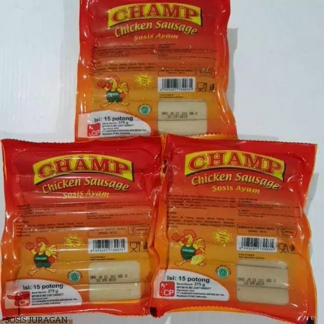 

SOSIS AYAM CHAMP 375gr 15s