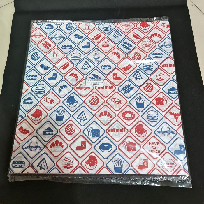 

Rgsd4s Alas Gorengan /Kertas Nasi/Burger.Laminasi(30 X 30Cm).Anti Lengket - Red Love D5Smuc