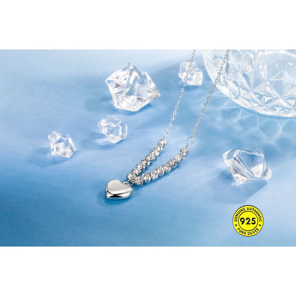 Kalung Rantai Klavikula Bahan S925 Silver Anti Alergi Untuk Hadiah Ulang Tahun