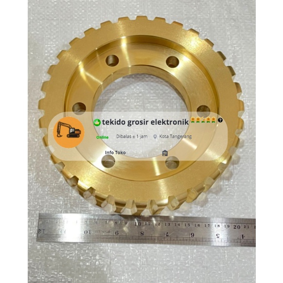 GEAR WORM 232-70-54141 GD511A GD510R KOMATSU OEM