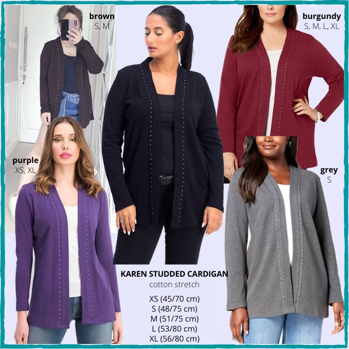 Cardigan Wanita Karen Scott Studded Cardigan