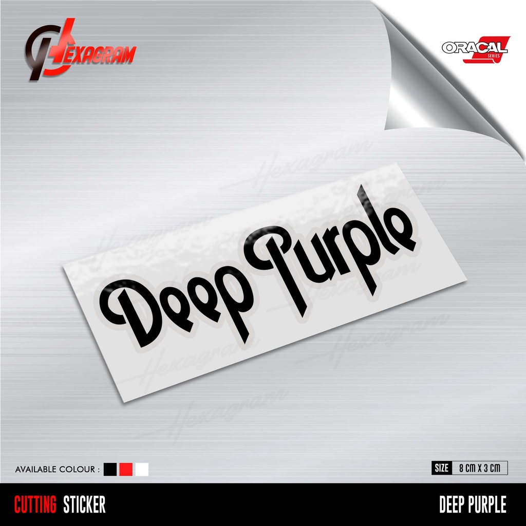 Cutting Sticker Deep Purple | Stiker Deep Purple | Stiker Band | Deep Purple