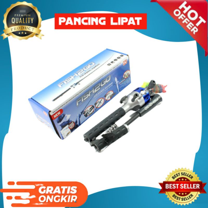 joran pancing lipat instant fisherman fish2go portable fishing