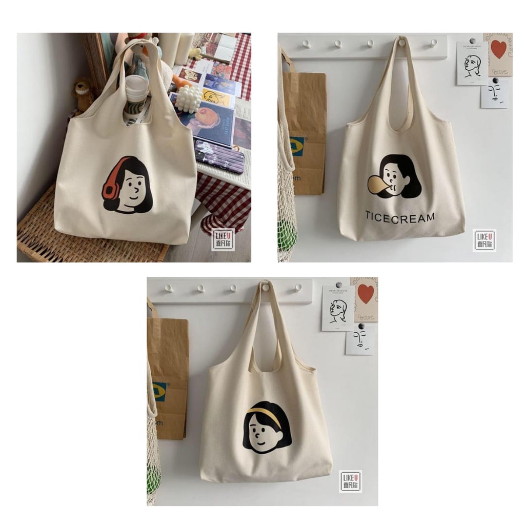 ToteBag Kanvas Vintage NJS