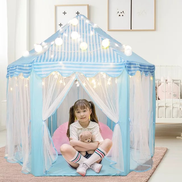 Tenda Mainan Anak Princess Castle - Tenda Camping Rumah Rumahan Anak Kastil Jumbo Besar Portable