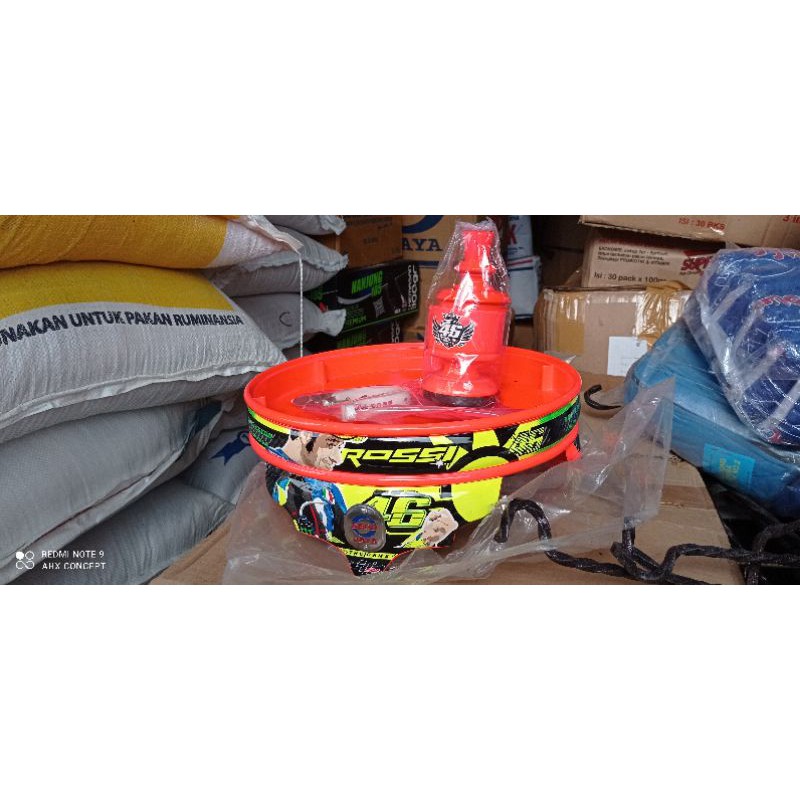 Tebok ebod pvc strong motif atau decal bonus kaki karet