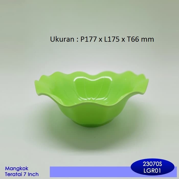 Piring Teratai Lotus Plate 9.5&quot; Mangkok Teratai Lotus Bowl 7&quot; Piring Mangkok Buah Motif Serbaguna