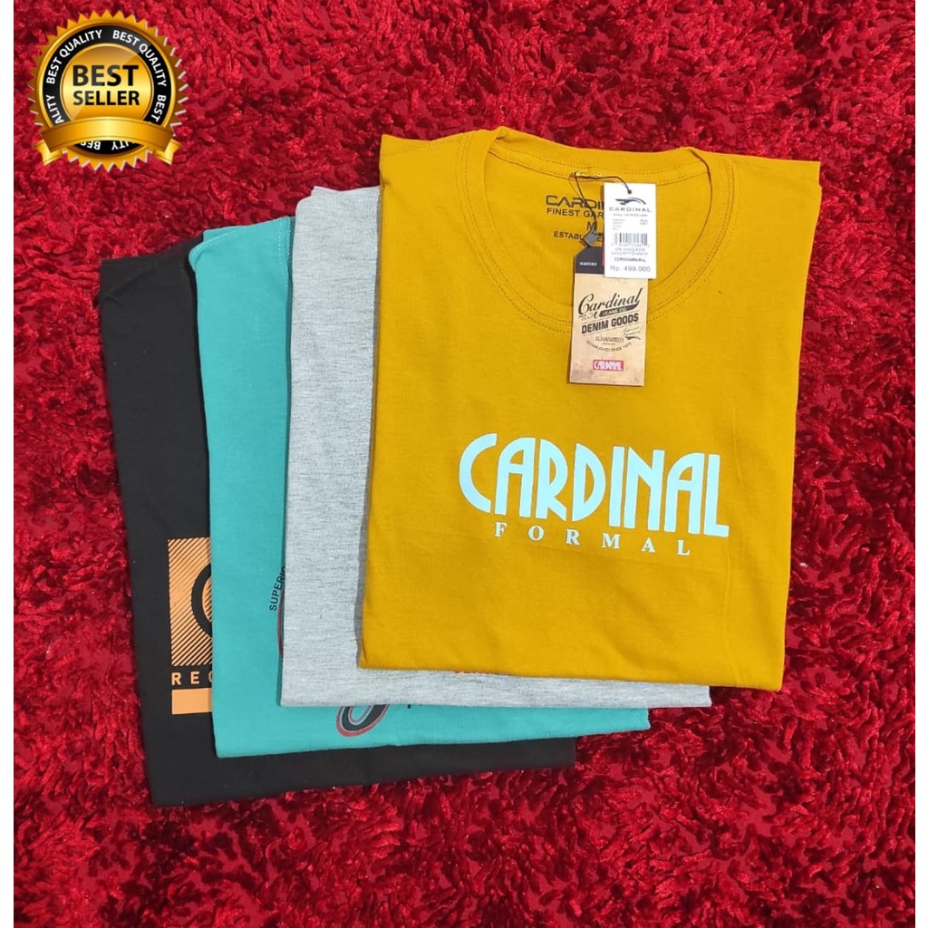 Paket 3pcs | motif random | kaos cardinal | baju cardinal pria original asli matahari | baju kaos pr