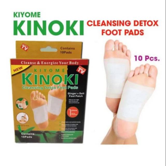 KINOKI GOLD KLEANSING DETOX FOOT PADS ISI 10 LEMBAR