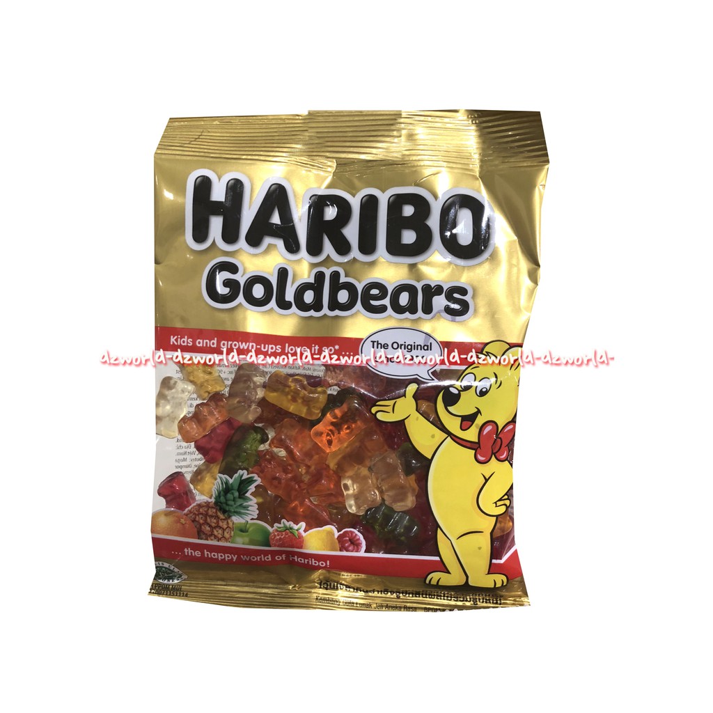 Haribo Goldbears Permen Jelly 160gr Dengan Berbagai Rasa Gummy Haribo Gold Bear Candy Jeli Panda